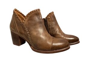 Bed Stü Carla Cobbler Series Women's Leather Ankle Boots Brown Taupe 8.5